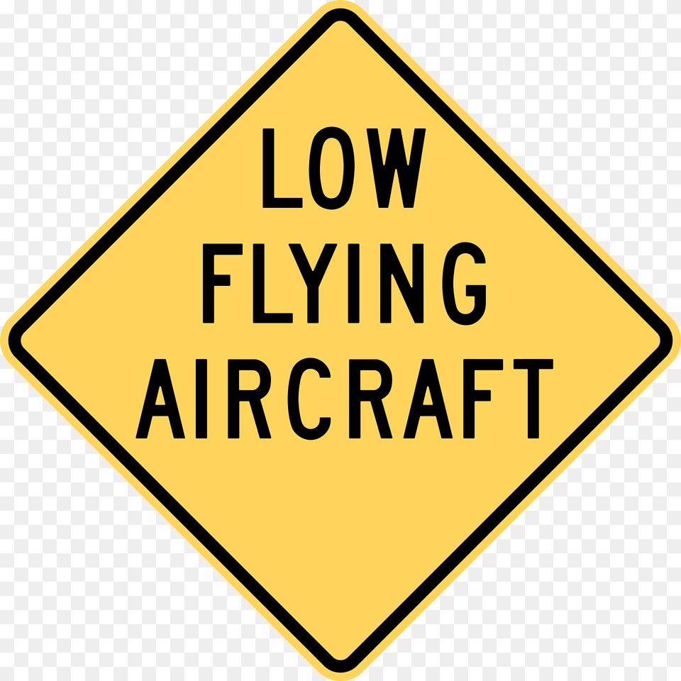 Low Flying Aircraft Sign In British Columbia Clipart, Symbol, Road Sign Free Png Download