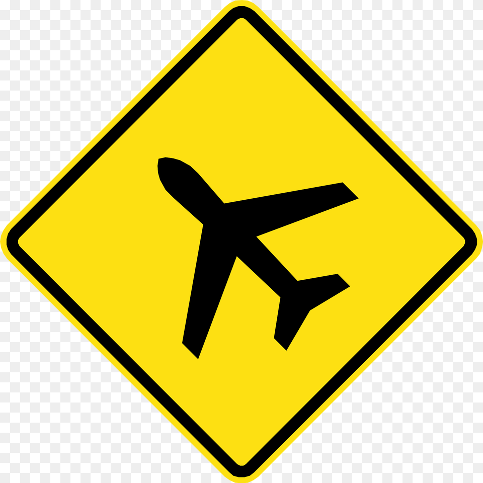 Low Flying Aircraft Sign In Chile Clipart, Symbol, Road Sign Free Png