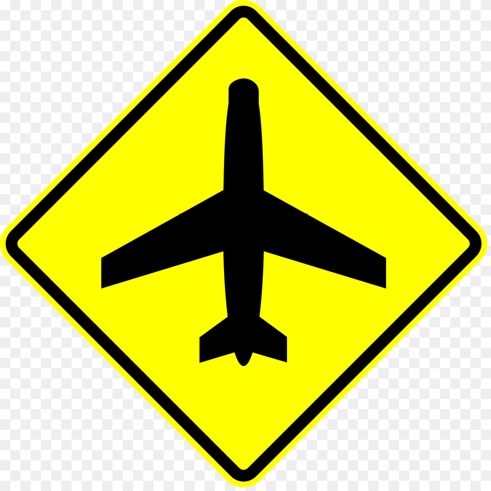 Low Flying Aircraft Sign In Panama Clipart, Symbol, Road Sign Free Png