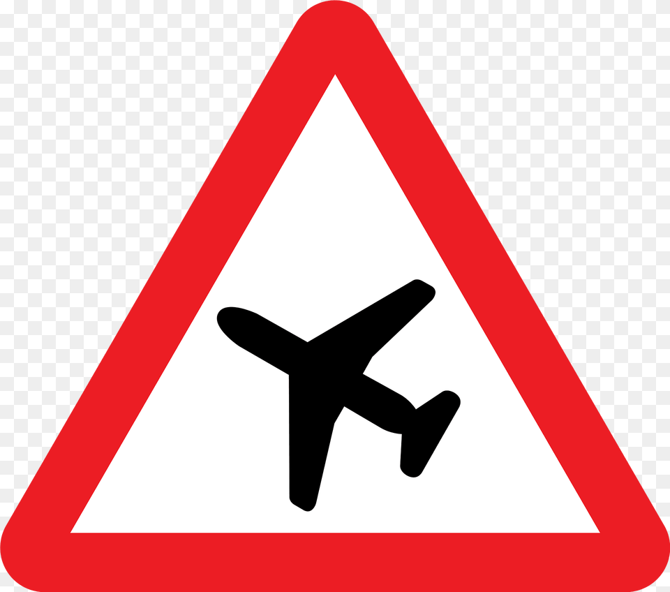 Low Flying Aircraft Sign In Uk Clipart, Symbol, Road Sign Free Transparent Png