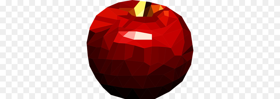 Low Poly Apple, Food, Fruit, Plant Png