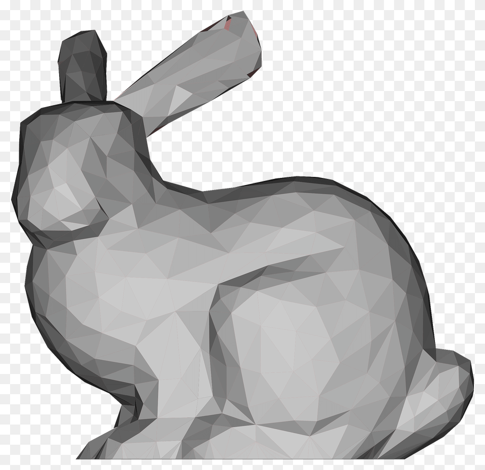 Low Poly 3d Stanford Bunnysvg Clipart, Animal, Mammal, Rabbit, Nature Free Png Download