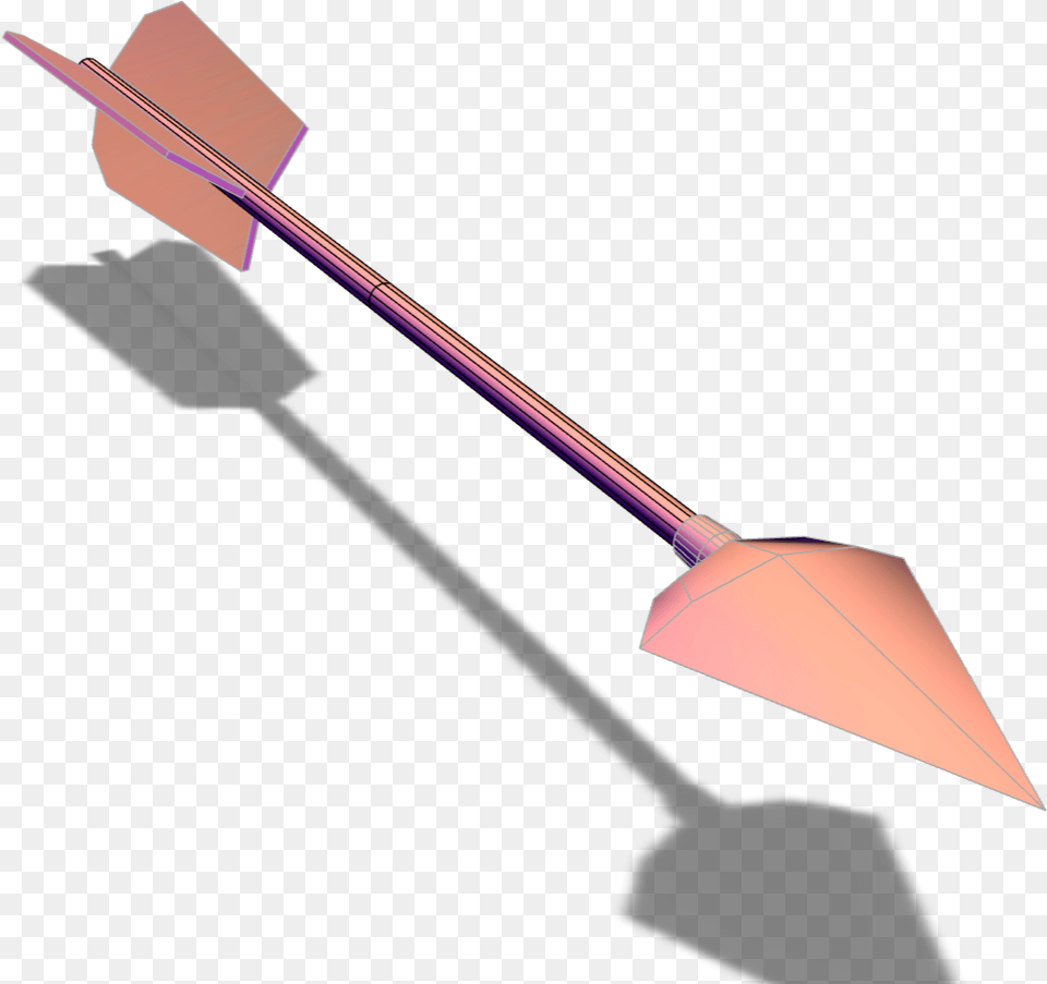 Low Poly Arrow Flyswatter, Weapon, Blade, Dagger, Knife Png Image