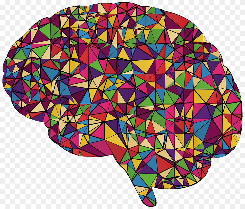 Low Poly Brain Clipart, Art, Pattern, Graphics Free Transparent Png