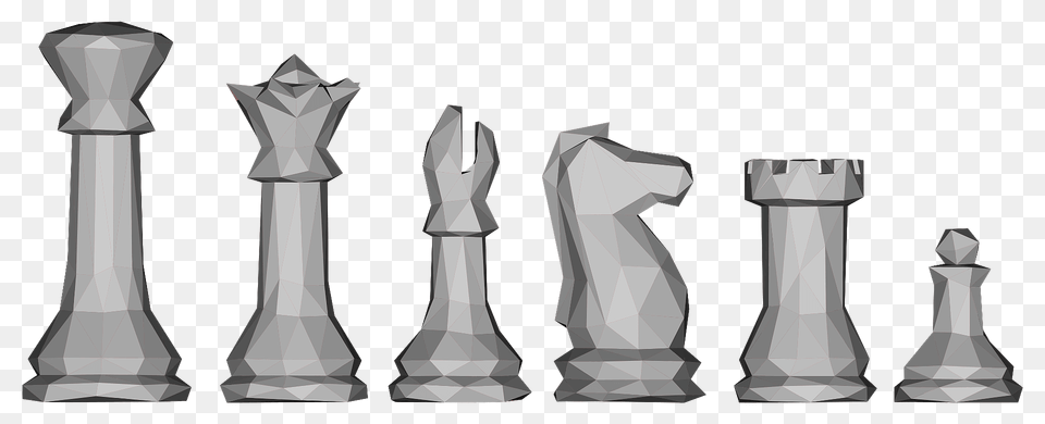 Low Poly Chess Pieces Clipart, Game Free Transparent Png