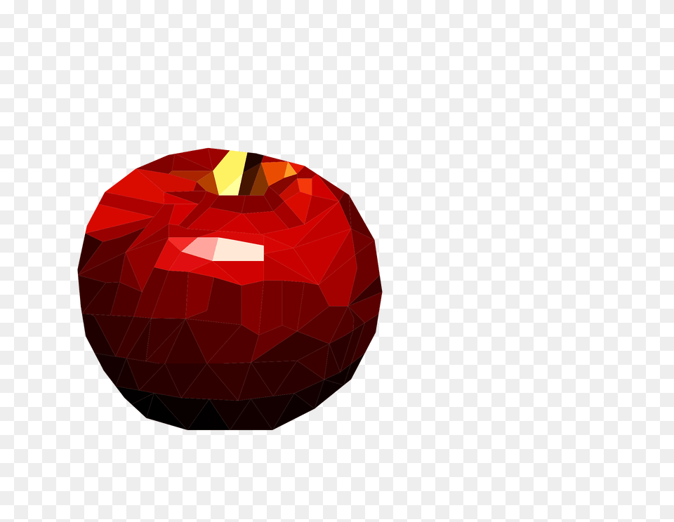 Low Poly Clipart, Apple, Food, Fruit, Plant Free Transparent Png