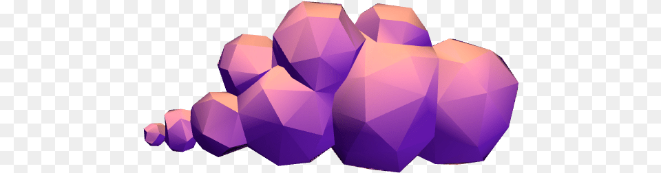 Low Poly Clouds Hot Air Balloon, Crystal, Mineral, Purple, Accessories Png Image