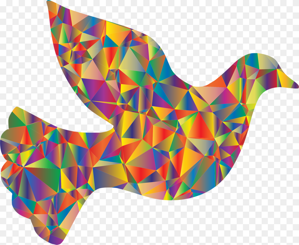 Low Poly Dove Big Image Dove Peace Colourful, Art, Graphics, Pattern, Accessories Free Png
