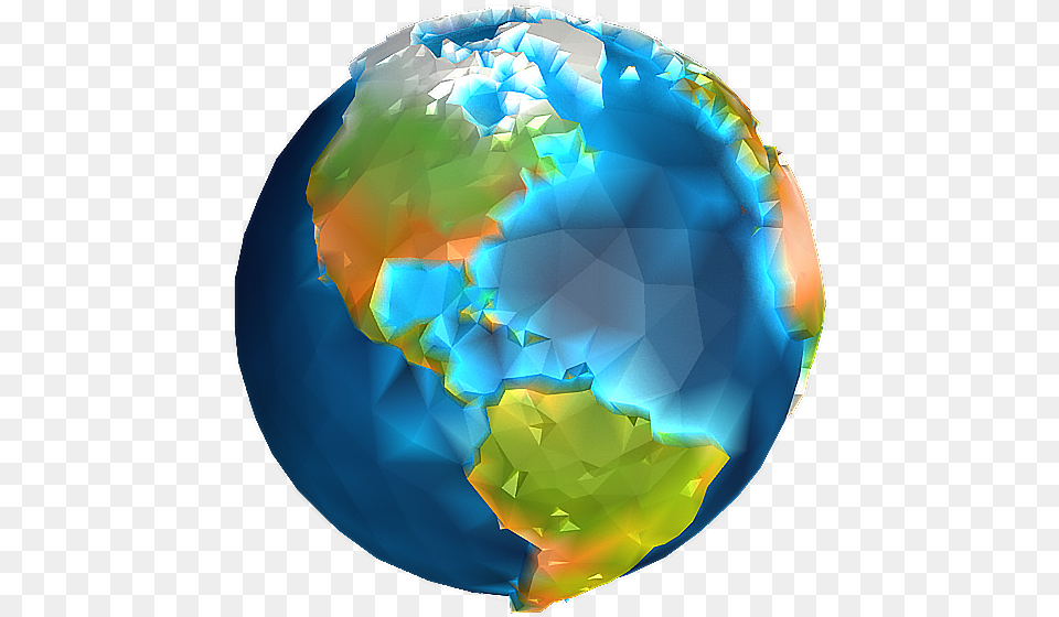 Low Poly Earth, Astronomy, Globe, Outer Space, Planet Free Png Download