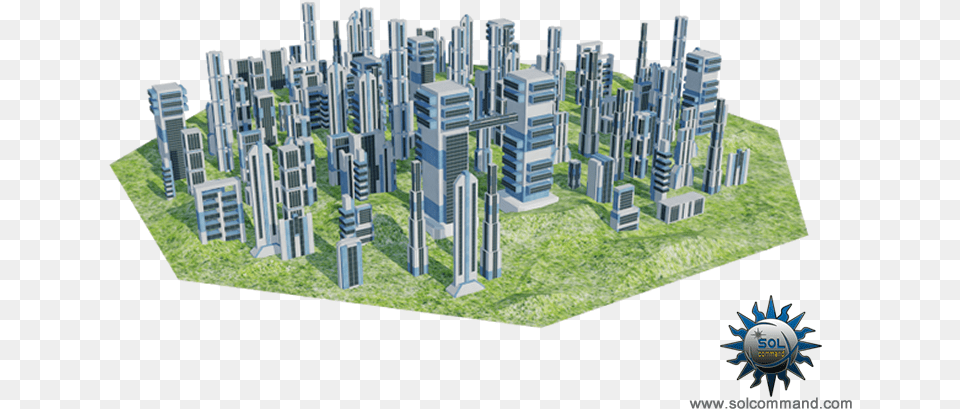 Low Poly Futuristic Towers 3d Model Download Buildings Building, Architecture, Skyscraper, Metropolis, Urban Png