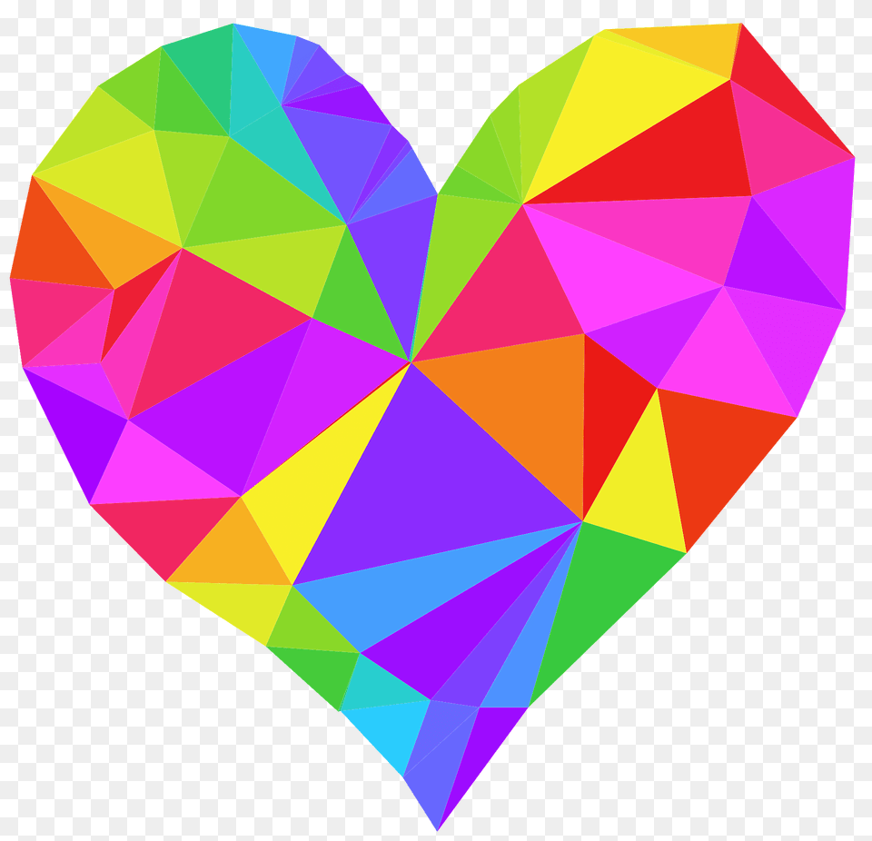 Low Poly Heart Clipart, Art Free Png Download