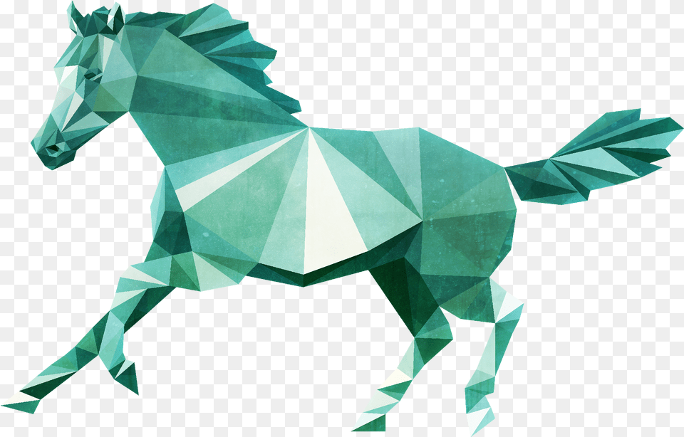 Low Poly Horse Low Poly Art Horse, Paper, Origami, Cross, Symbol Free Png Download
