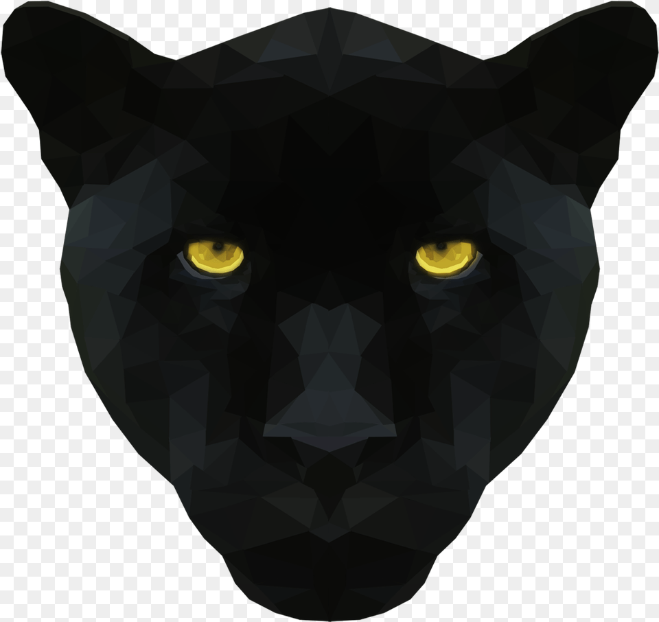 Low Poly Panther Head, Wildlife, Mammal, Animal, Male Png