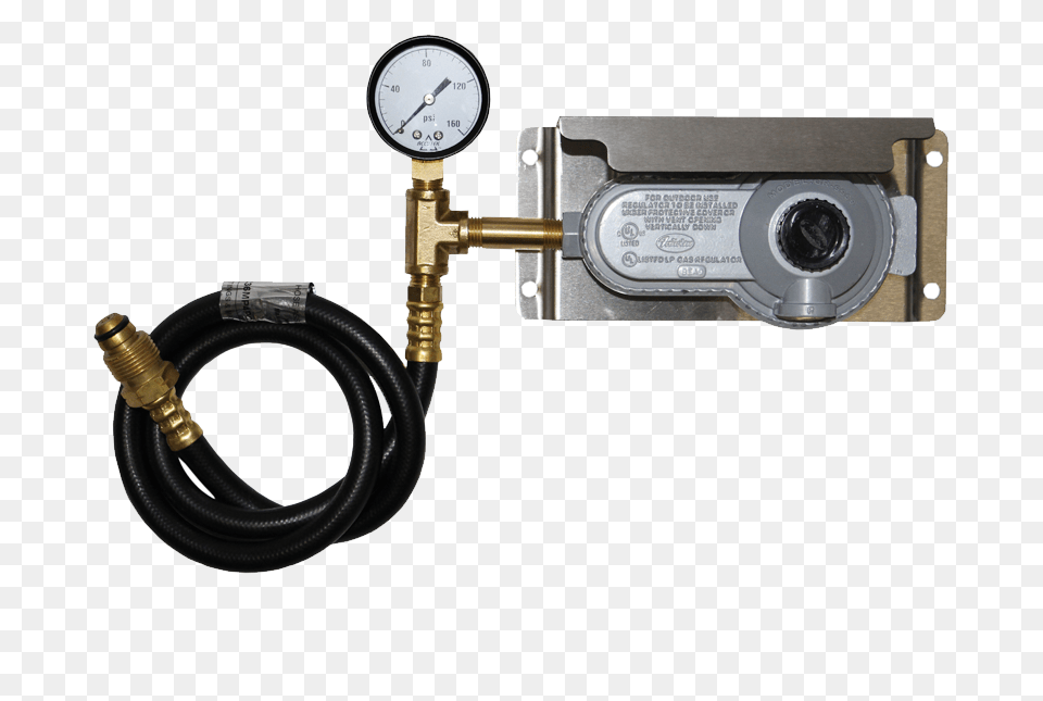 Low Pressure Regulator Stage With Gauge Mounting Bracket, Camera, Electronics Free Png