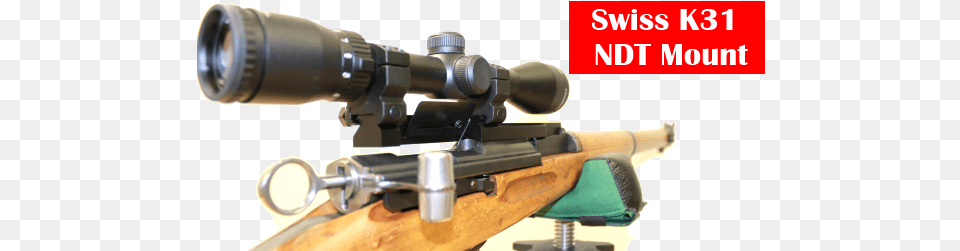 Low Profile Ndt Scope Mount For Swiss K31 Carbine Swiss Products K31 Clamp Mount, Device, Firearm, Gun, Power Drill Free Transparent Png