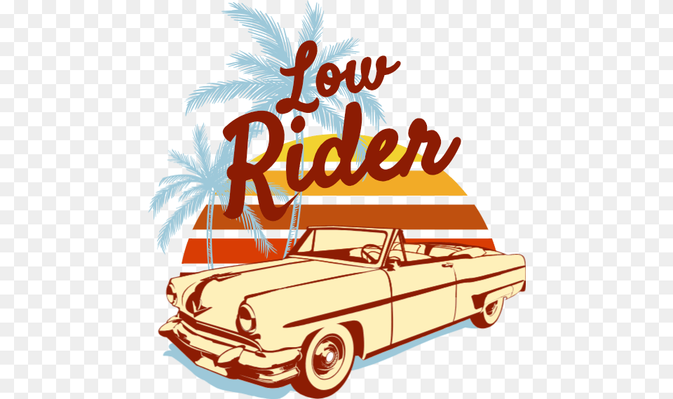Low Rider Antique Car, Transportation, Vehicle, Advertisement, Poster Png Image