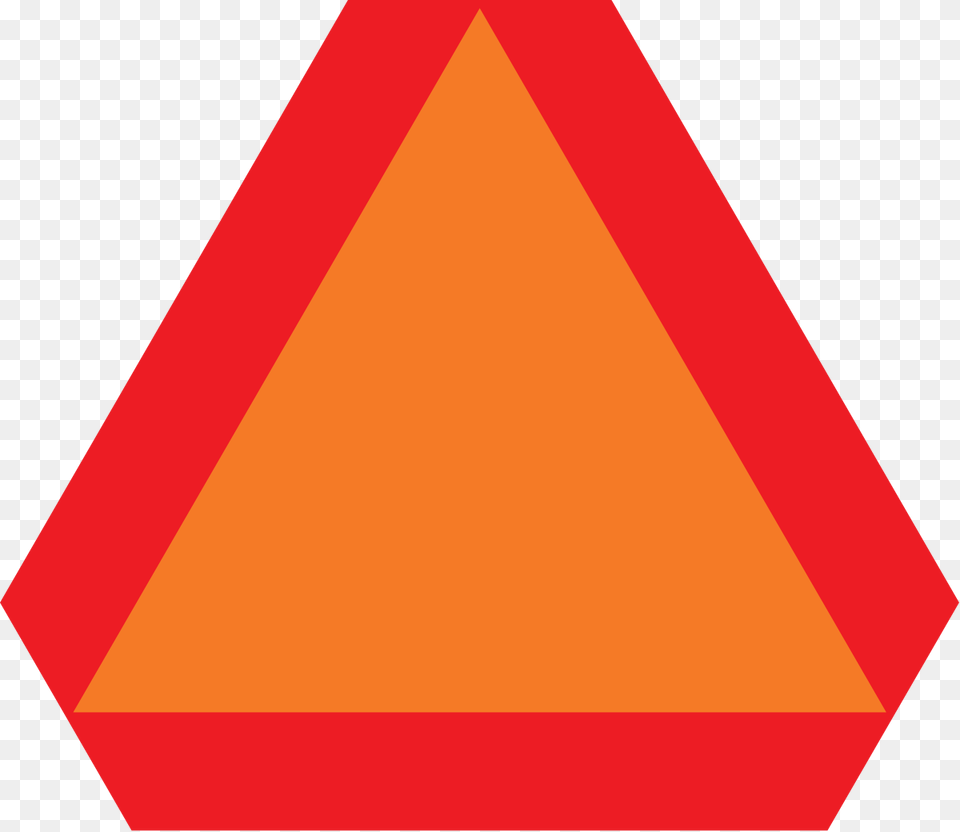 Low Speed Vehicle Sign, Triangle Free Transparent Png