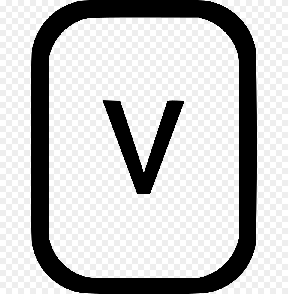 Lowcase Letter V Latin Alphabet Comments Number 5 Icon, Symbol, Text Free Png