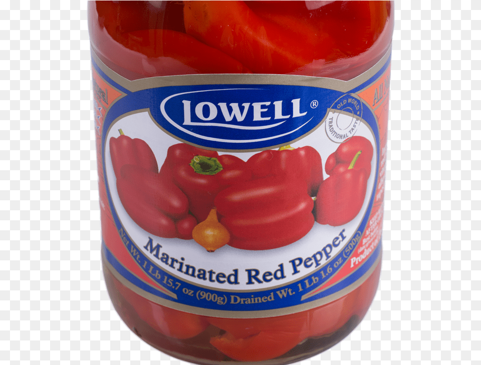 Lowell Marinated Red Pepper Red Bell Pepper, Can, Food, Tin, Bell Pepper Free Png Download