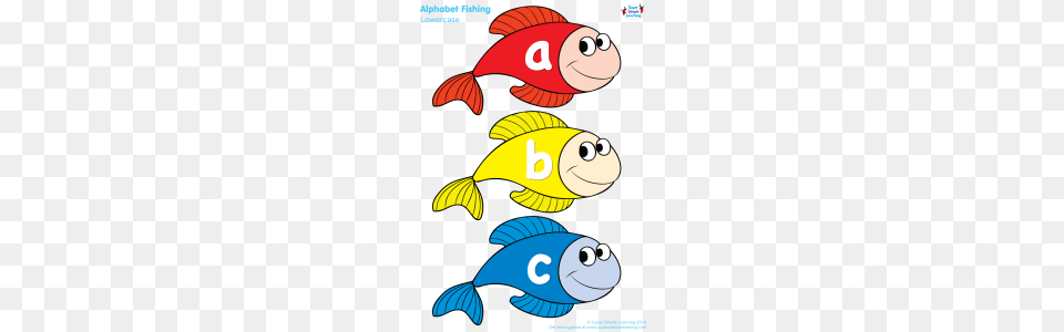 Lowercase Alphabet Fishing Game Super Simple, Animal, Sea Life, Fish, Nature Free Png Download