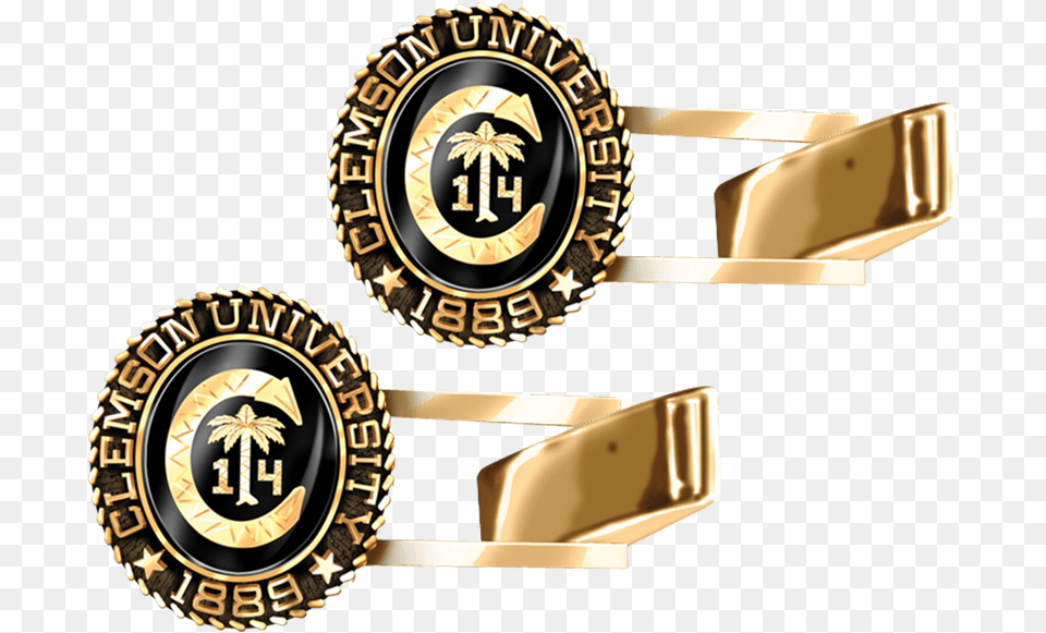 Lowest Price A125b 501f7 Clemson University Cufflinks Emblem, Accessories, Badge, Logo, Symbol Png