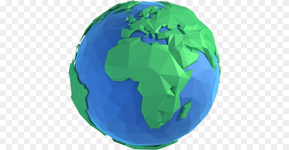 Lowpoly Style Earth Cartoon World Cartoon Earth, Astronomy, Globe, Outer Space, Planet Png Image