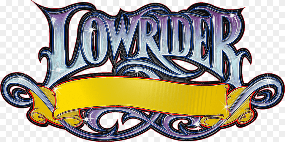 Lowrider Font Banner Logo Low Rider, Car, Transportation, Vehicle, Emblem Free Png Download