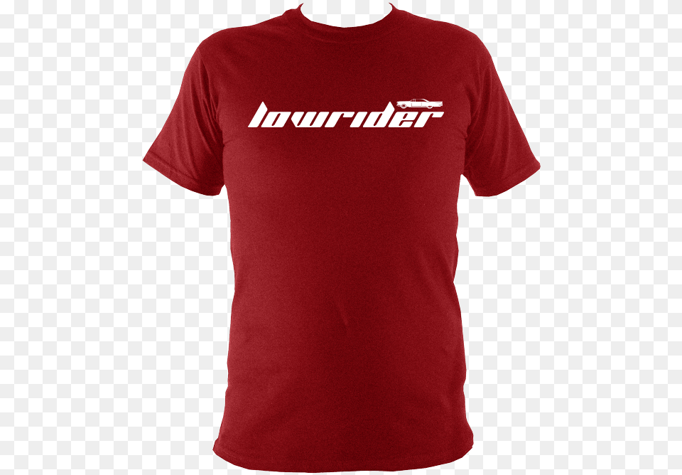 Lowrider Unisex T Shirt, Clothing, T-shirt, Maroon Free Png Download