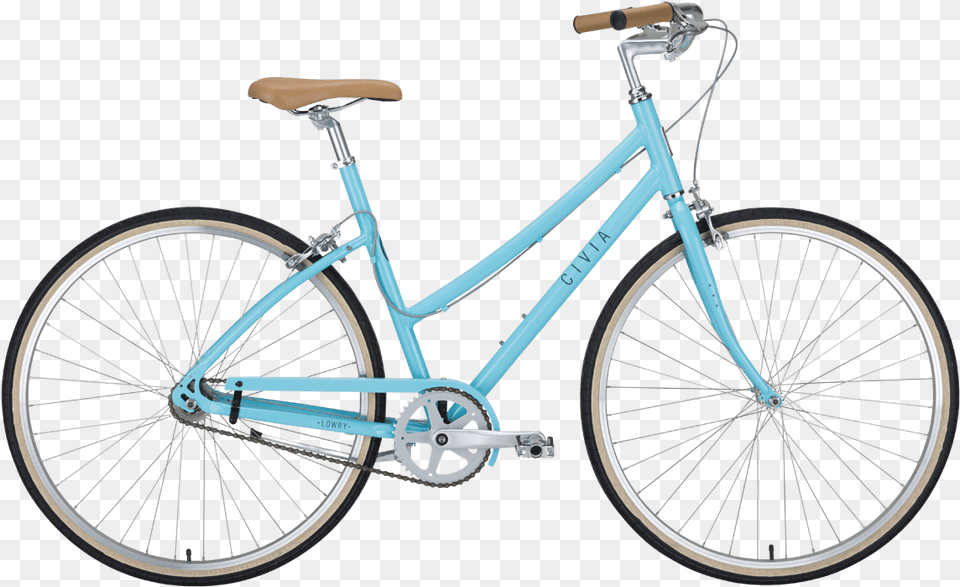 Lowry Step Through 1 Speed Light Bluegray Xs Civia Bikes, Machine, Wheel, Bicycle, Transportation Free Png