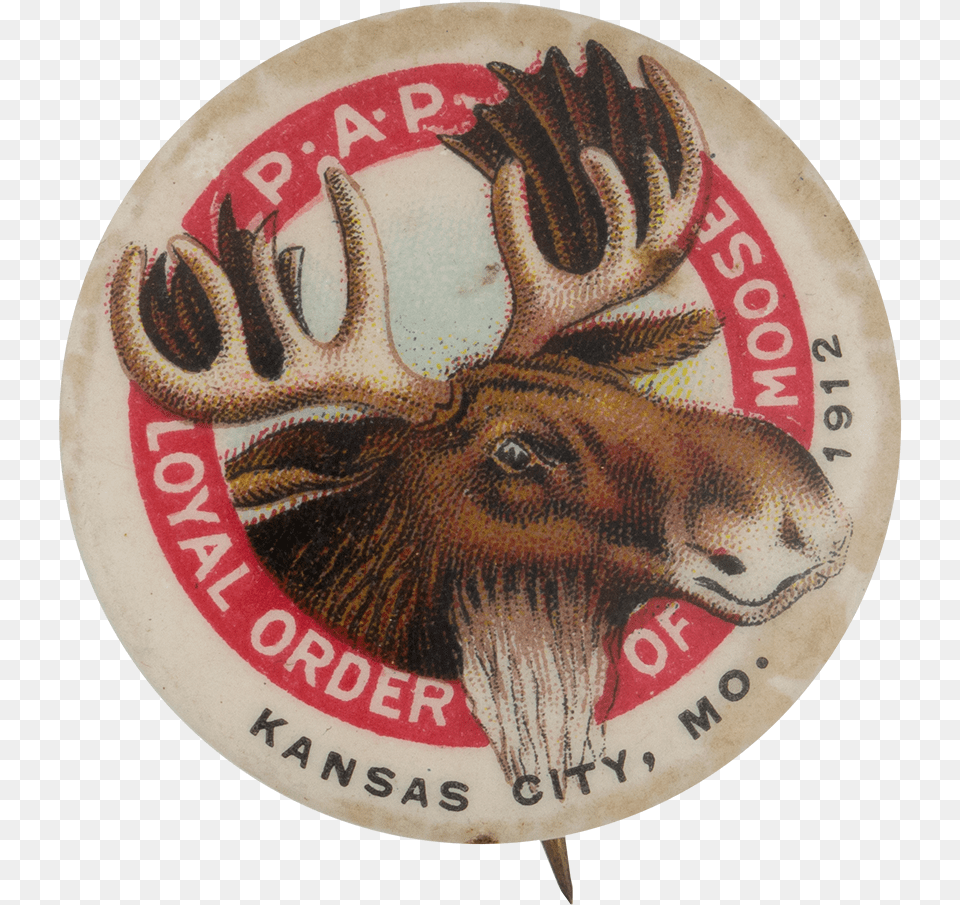Loyal Order Of Moose Club Button Museum Elk, Badge, Logo, Symbol Free Png
