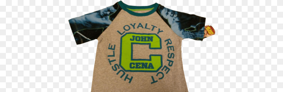 Loyalty John Cena Grey And Green Short Sleeve Tshirt Label, Clothing, Shirt, T-shirt Free Transparent Png
