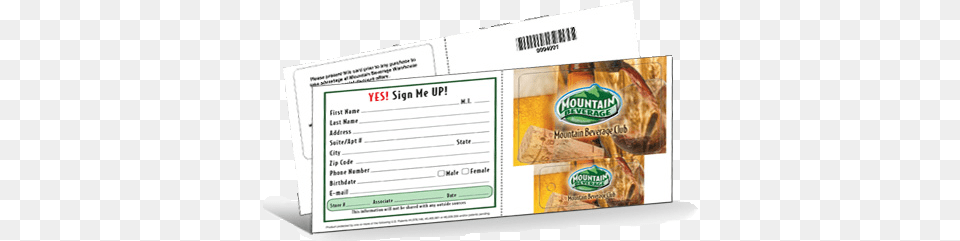 Loyalty Signup Card Loyalty Program, Text, Advertisement Free Png