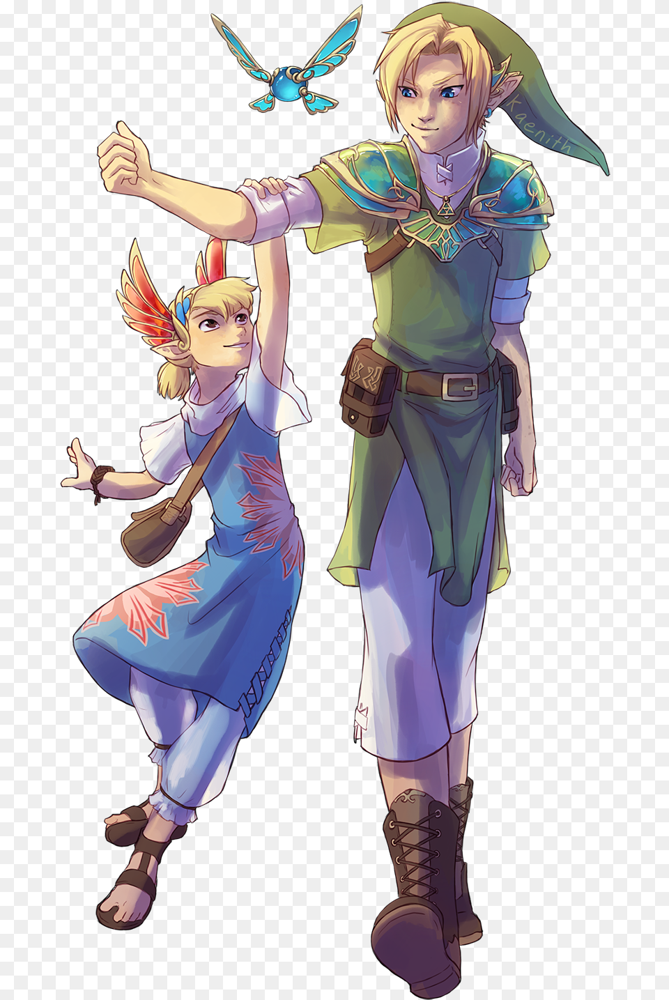 Loz Link And Aryll, Book, Publication, Comics, Adult Png Image