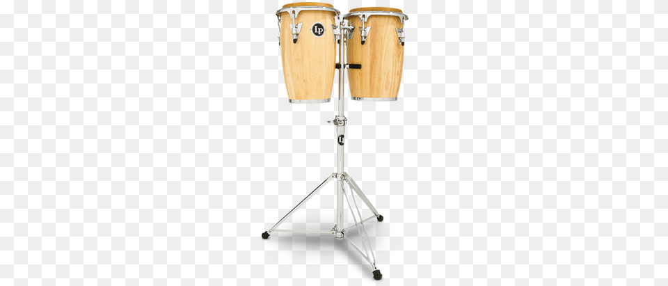 Lp Junior Wood Conga Set Natural W Stand Lp Junior Wood Congas With Chrome Hardware And St, Drum, Musical Instrument, Percussion Png Image