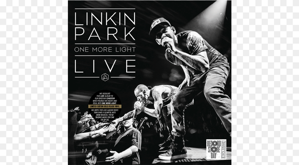 Lp One More Light Live Cover, Adult, Concert, Crowd, Person Png