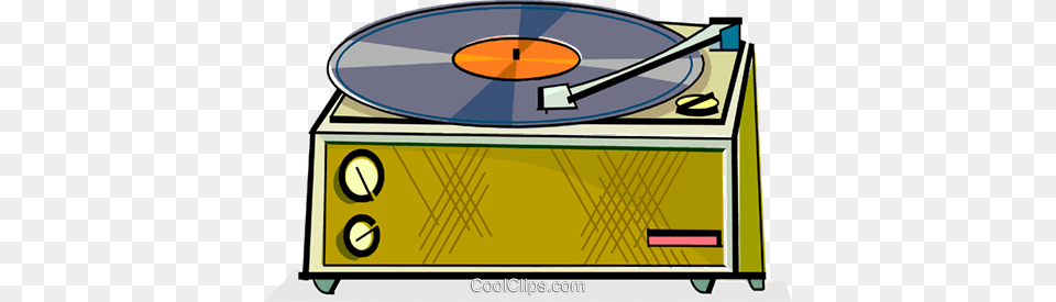 Lp Record Player Royalty Vector Clip Art Illustration Plattenspieler Clipart, Electronics, Cd Player Png Image