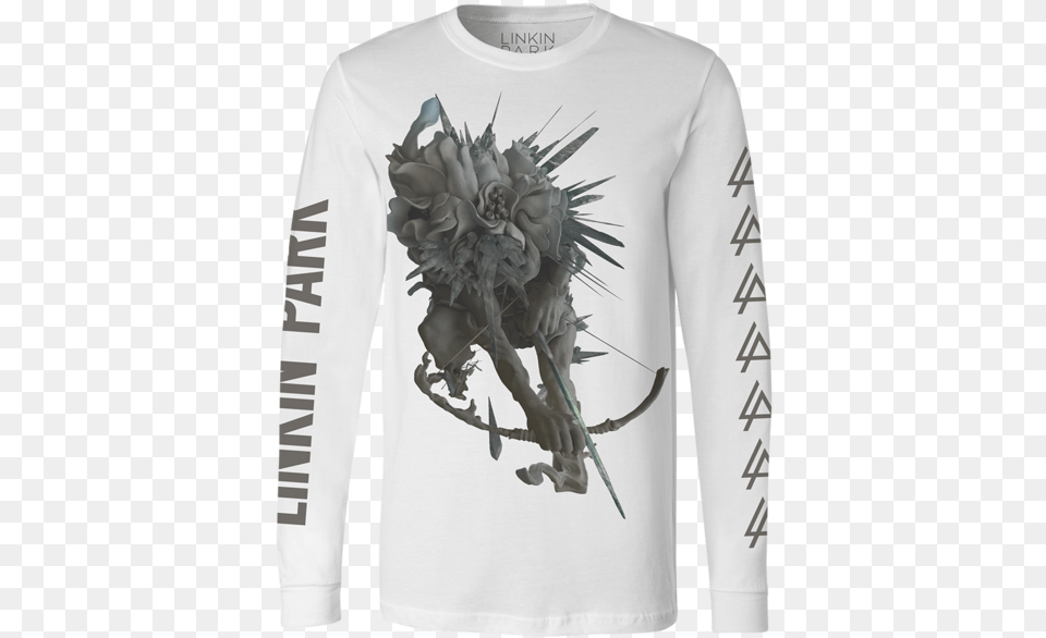 Lp Stag Long Sleeve Tee Linkin Park Hunting Party Merch, T-shirt, Clothing, Long Sleeve, Pattern Png Image