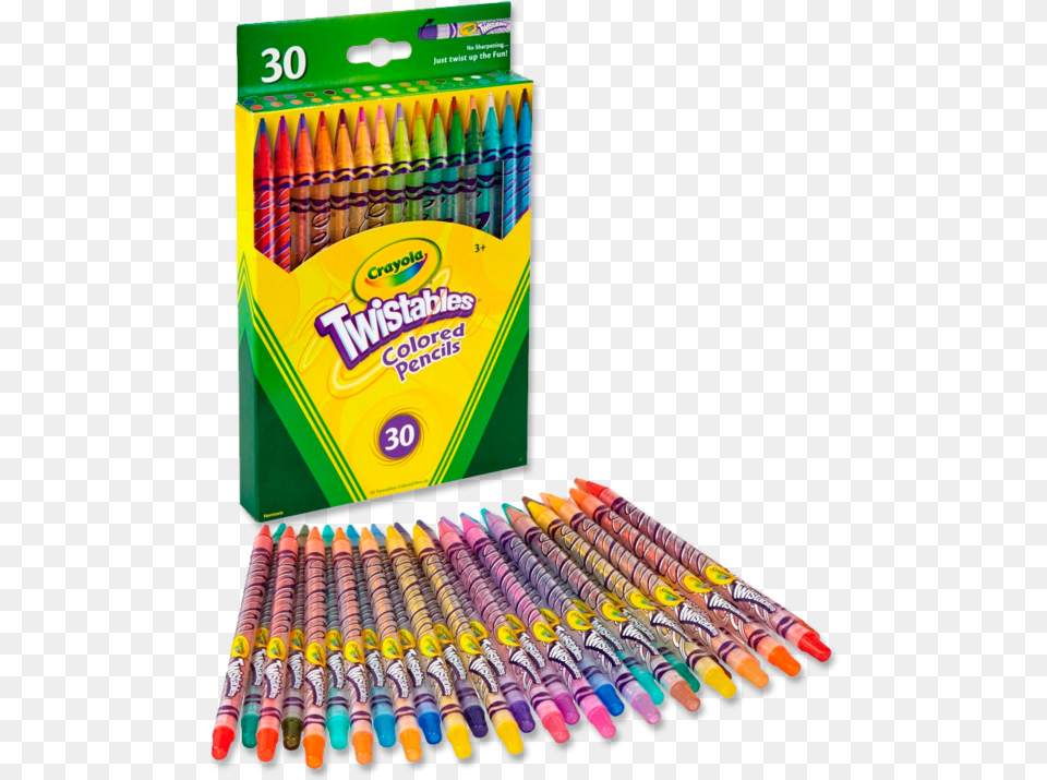 Lpices Crayola Colored Pencils Caja De 30 Lapices Crayola Twistable Colored Pencils, Crayon Free Transparent Png