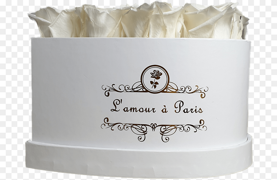 Lquotamour Forever Rose Heart Shaped Box With Pure White Tissue Paper, Birthday Cake, Cake, Cream, Dessert Free Png Download