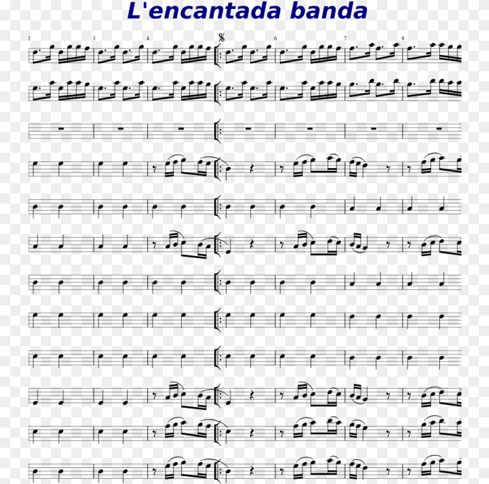 Lquotencantada Banda Sheet Music For Flute Clarinet Russia Png Image