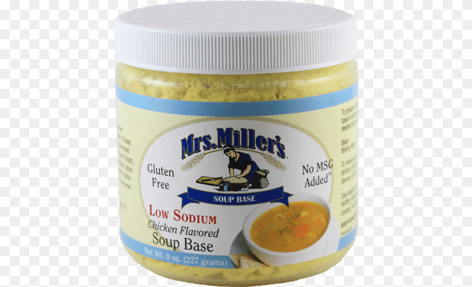 Ls Chicken Soup Base Soupbase, Food, Mustard, Adult, Male Free Png
