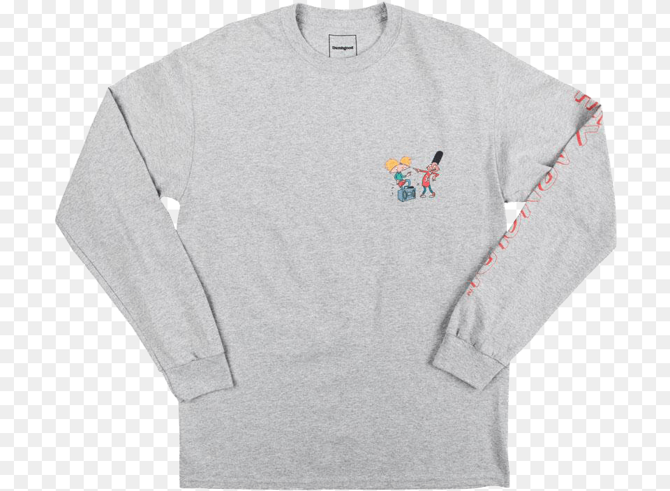 Ls Hey Arnold Boom Box Tee Sweater, Clothing, Long Sleeve, Sleeve, Knitwear Free Png