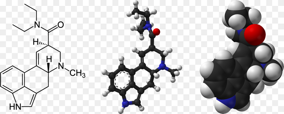 Lsd 2d Skeletal Formula And 3d Models Medical Lsd, Sphere, Nature, Night, Outdoors Free Png