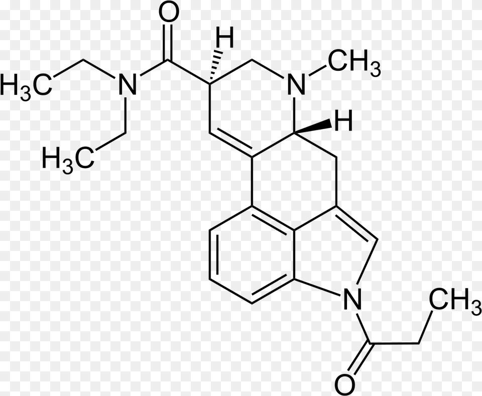 Lsd Chemical Structure, Gray Free Transparent Png