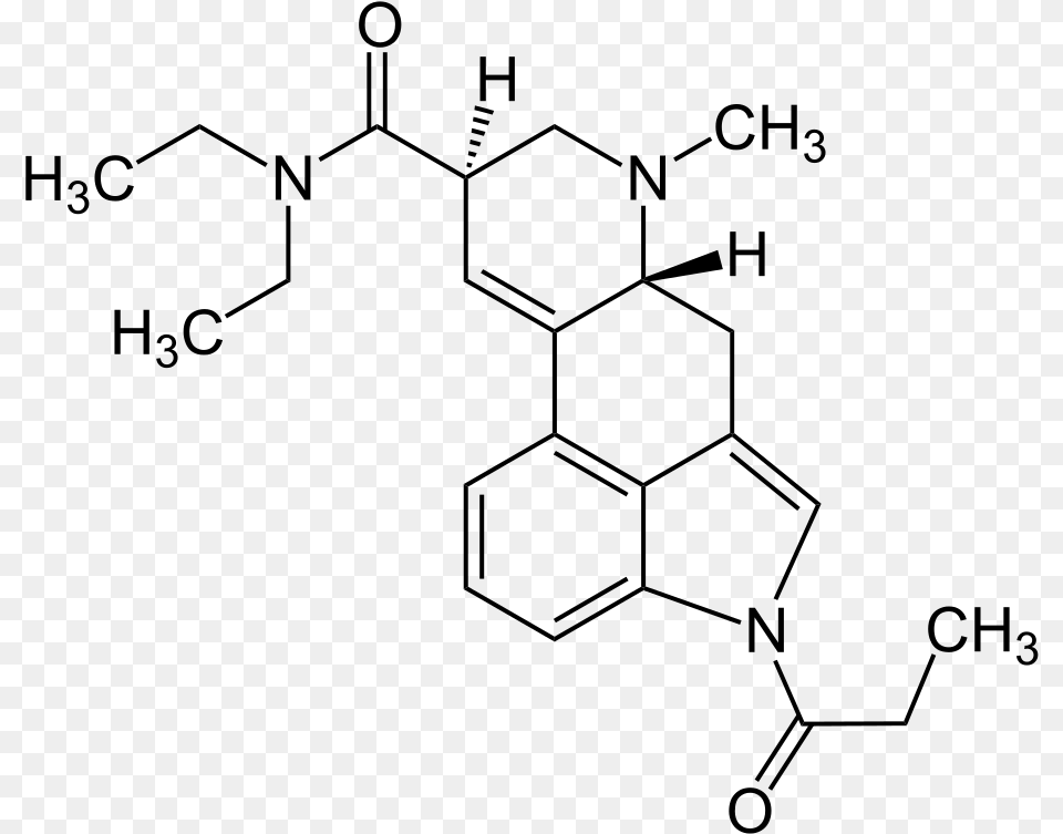 Lsd Chemical Structure, Gray Free Transparent Png