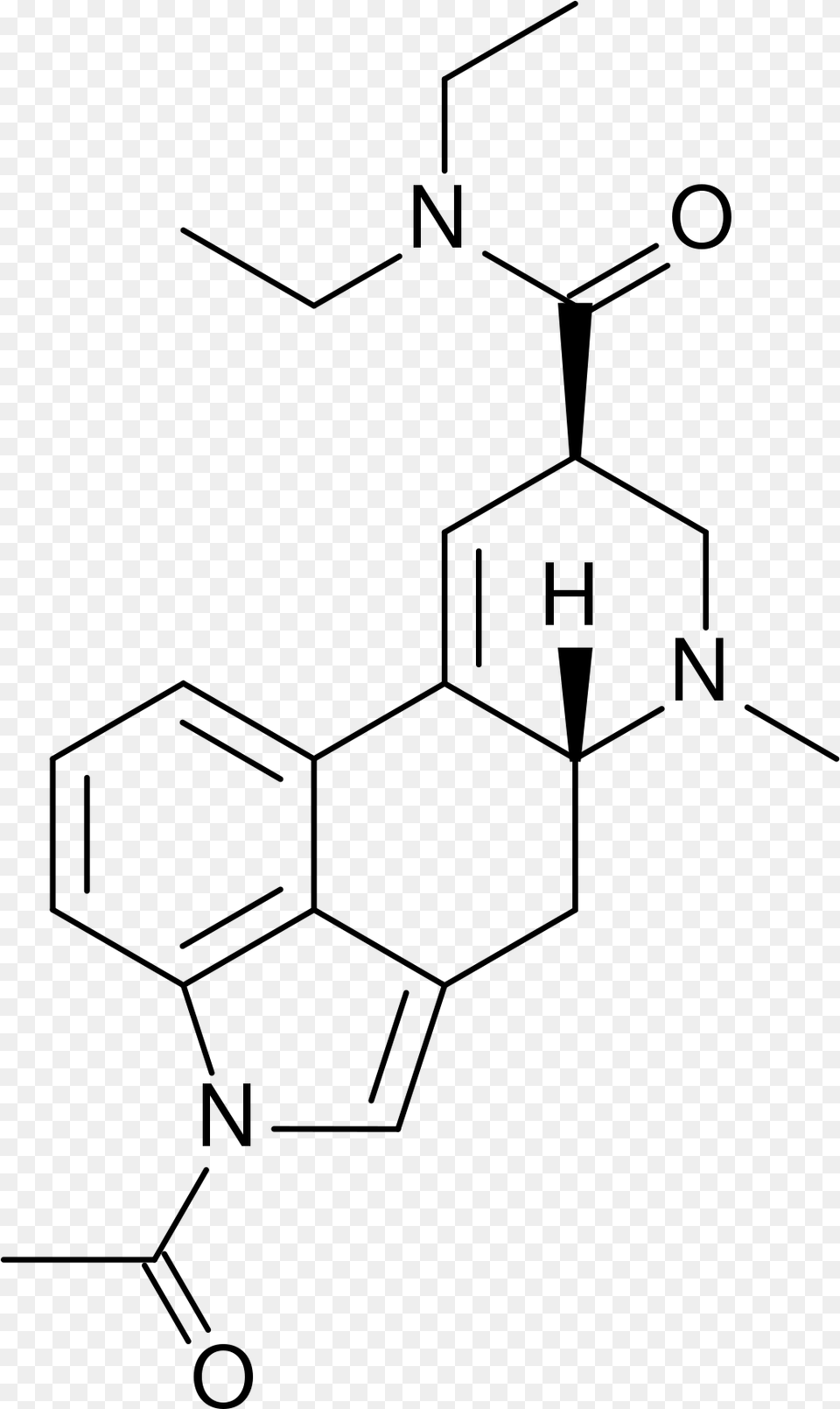 Lsd Molecular Structure, Gray Png Image