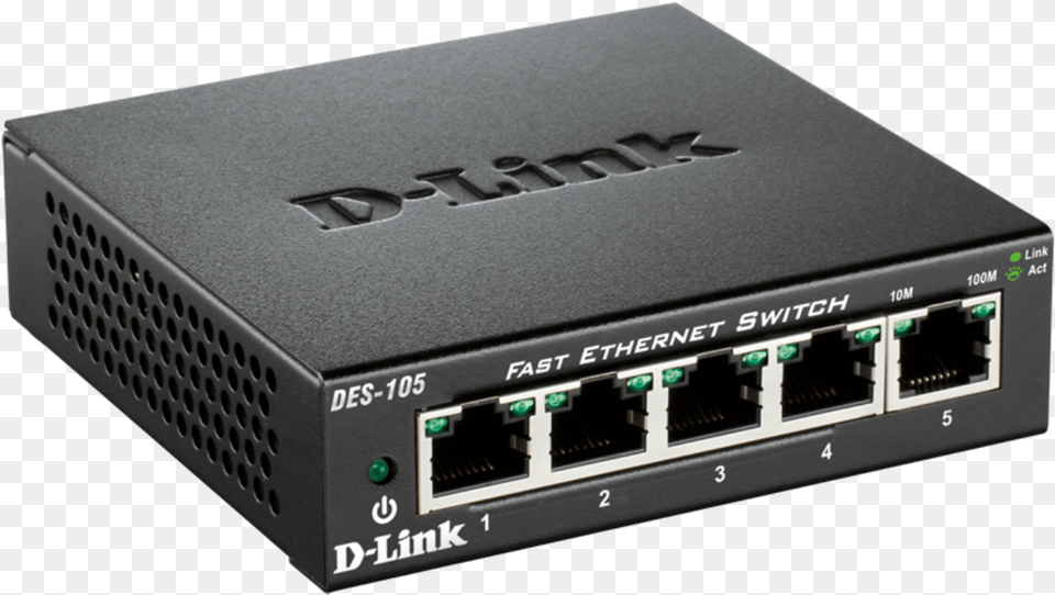 Lside D Link Dgs 108 8 Port Gigabit Ethernet Desktop Switch, Electronics, Hardware, Modem, Router Free Png