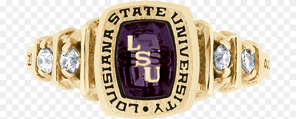 Lsu Class Ring Girl, Accessories, Jewelry, Diamond, Gemstone Free Png