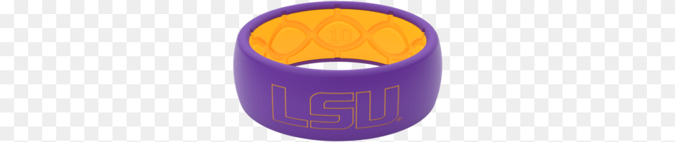 Lsu Silicone Wedding Ring Groove Ring Lsu, Accessories, Bracelet, Jewelry, Ornament Free Png Download