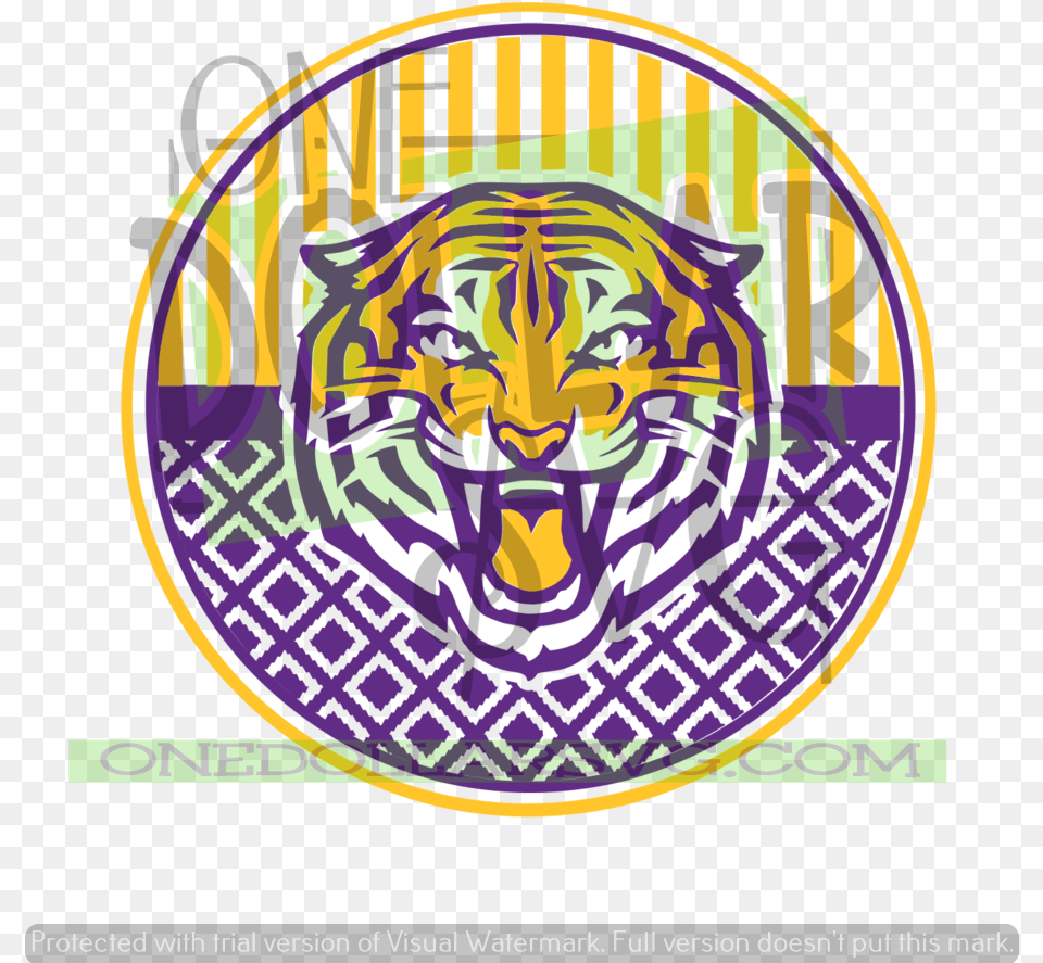 Lsu Tiger Logo, Purple Png Image
